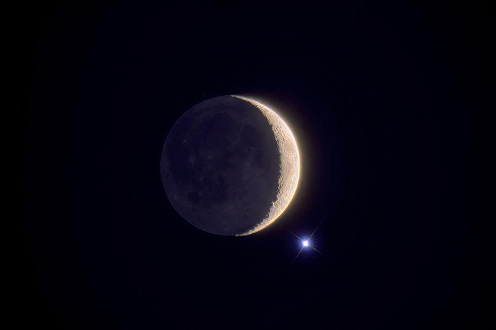 La Lune et Vénus