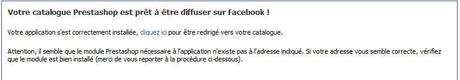 Module gratuit, pour vendre les articles de votre boutique Prestashop, sur votre compte Facebook installation module