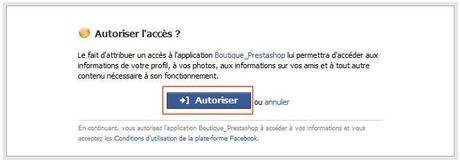 Module gratuit, pour vendre les articles de votre boutique Prestashop, sur votre compte Facebook installation module