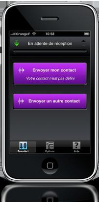 FlipContact : échange de contacts entre iPhone