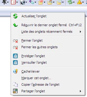 Triez les fichiers du cache avec CacheViewer CacheViewer menu contextuel
