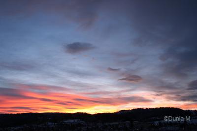 La Chaux-de-Fonds: levé de soleil décembre 2008