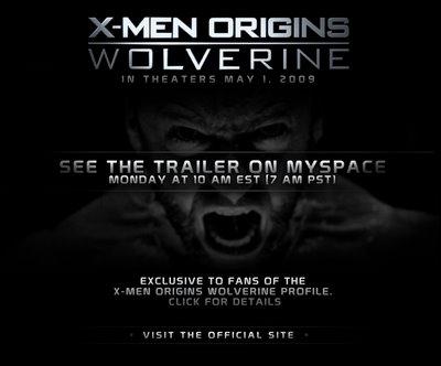X-Men Origins-Wolverine site, trailer plateformes officielles