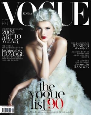 Agyness Deyn en Marilyn Monroe pour Vogue