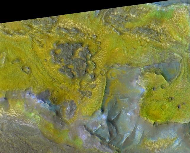 Gisements de carbonates sur Mars