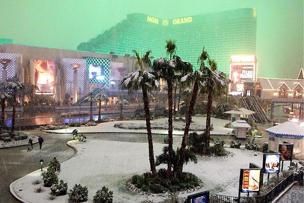Las Vegas sous la neige