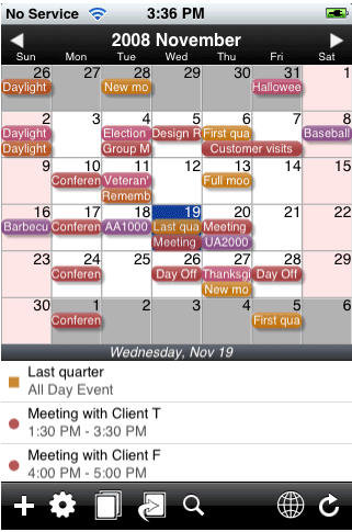 saisuke iPhone + Google Agenda = SaiSuke