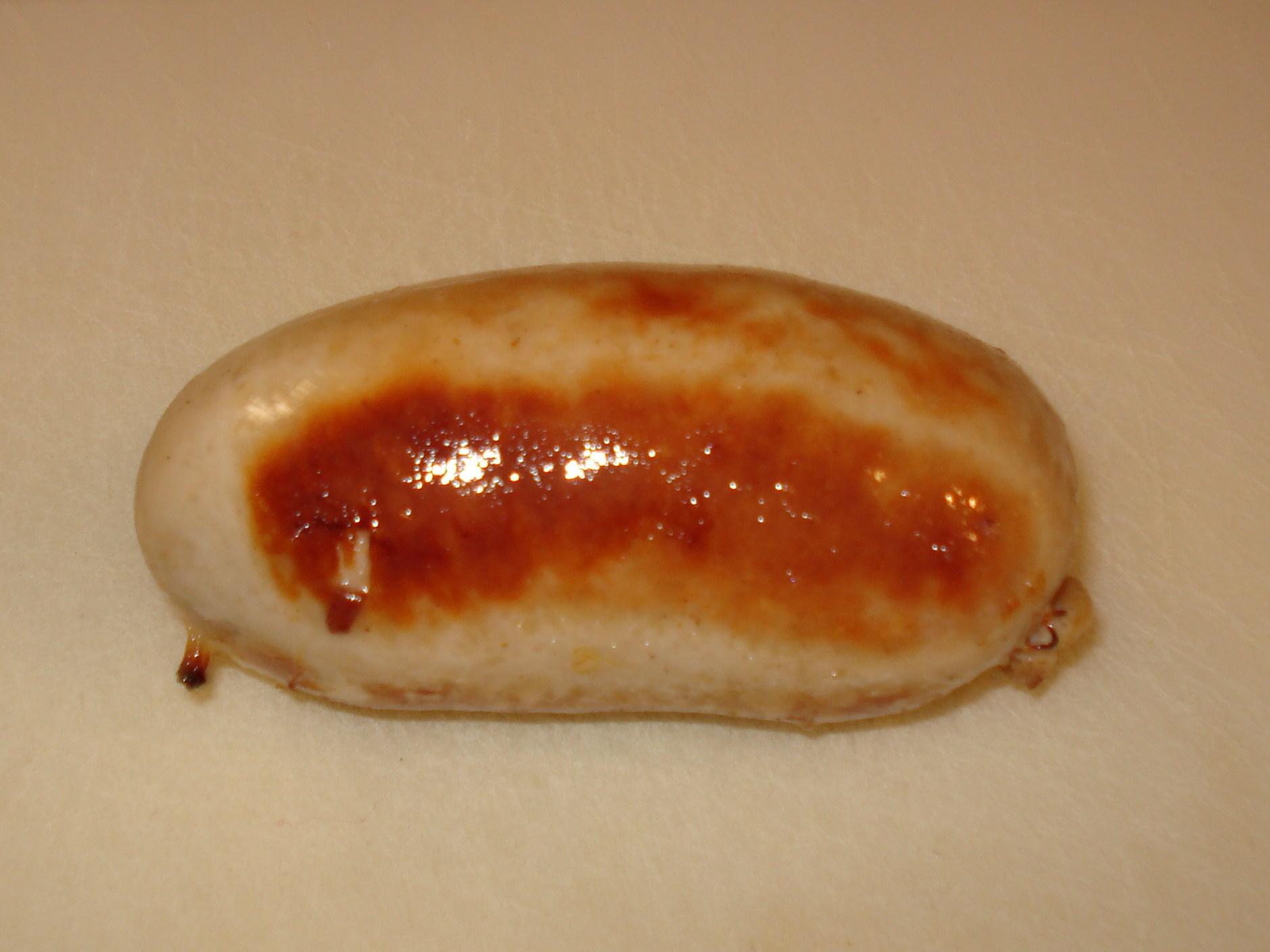 Boudin blanc roti, écrasé de pomme charlotte