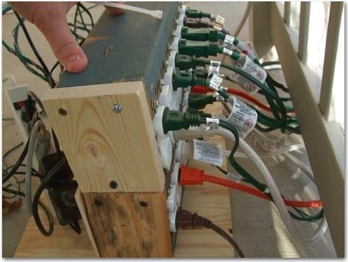 éclairage Noël jette