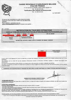 Taux d'accident du travail 2009 taux AT MP 2009