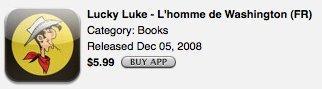 Le dernier album de Lucky Luke en version iPhone