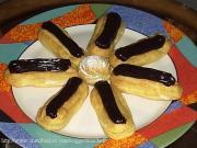 Éclairs à la crème pâtissière et ganache au chocolat