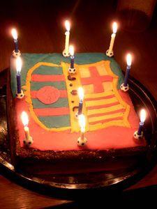 Gâteau façon FC Barcelone