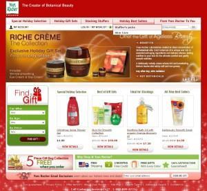 Yves Rocher USA - site e-commerce