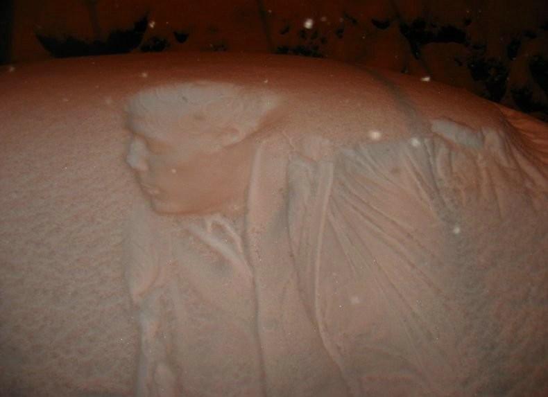 Reliefs sur neige