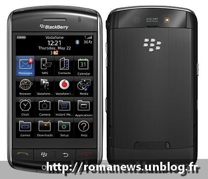 BlackBerry Storm 9500 : Une publicité de Raffarin
