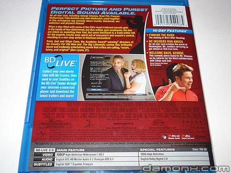 Blu Ray Burn After Reading 