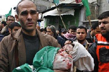 La population de gaza ecrasee sous les bombes d’israËl