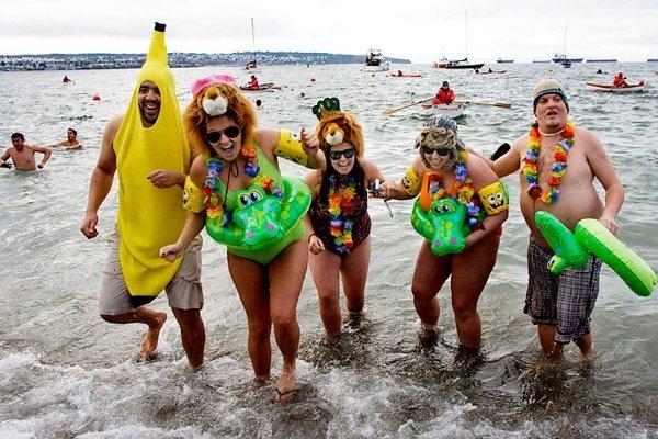 Les plongeurs du Nouvel An