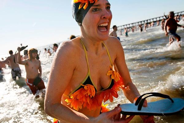 Les plongeurs du Nouvel An