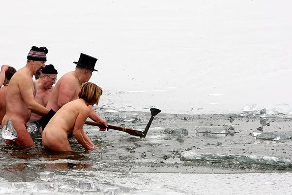 Les plongeurs du Nouvel An