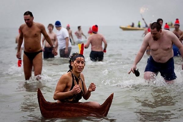 Les plongeurs du Nouvel An