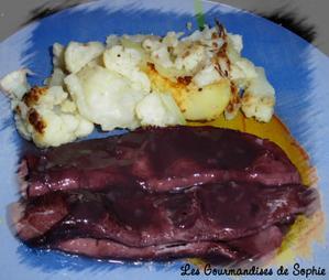 Jambon à la bourguignonne, au vin rouge (prêt en 10 min)