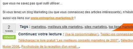 bouton retweet