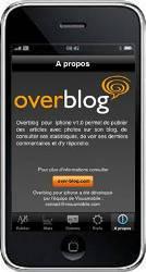 Application Iphone pour Overblog