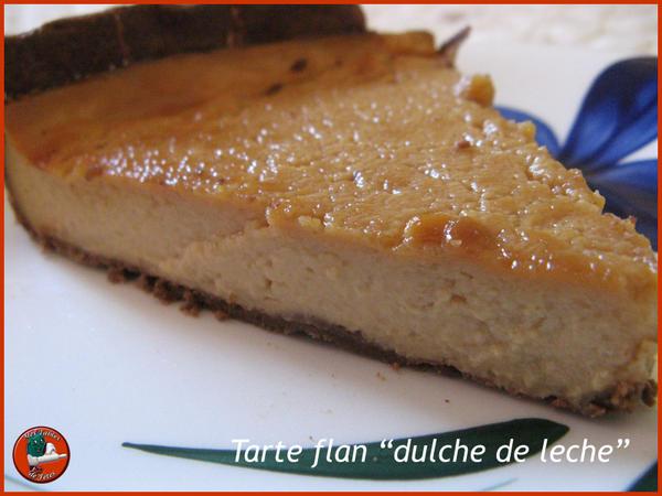 Tarte flan à la confiture de lait