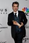 Colin Farrell et son Golden Globe obtenu pour Bons baisers de Bruges
