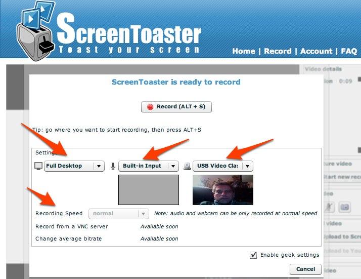 screentoaster ScreenToaster dévoile sa version 2 et passe en bêta public 