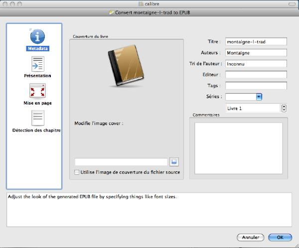 Calibre, pour créer fichiers .epub destination iPhone/iPod Touch