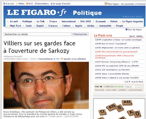 Pour LeFigaro.fr, Retailleau entré gouvernement