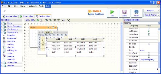Visual Ajax GUI Builder