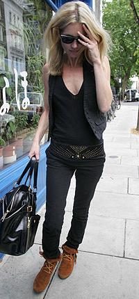 Kate Moss accro mocassins franges