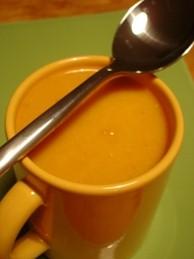 Velouté de carottes au lait de coco & à la cannelle