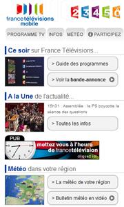 France Télévisions lance un premier site Internet Mobile