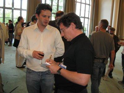 Etienne Bacrot avec Pierre Teisserenc - photo Chess & Strategy