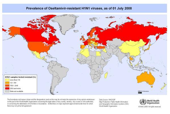 Résistance du virus H1N1 à l'oseltamivir répandue au Canada