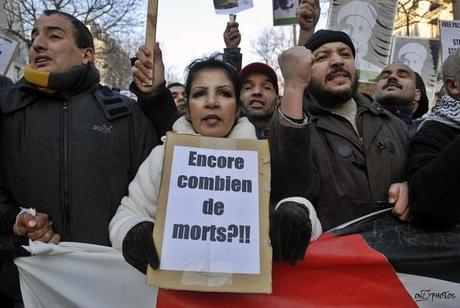 Manifestation de soutien aux Palestiniens de Gaza. Paris