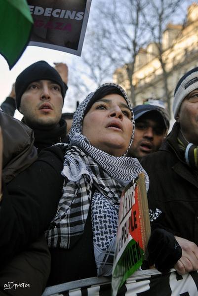 Manifestation de soutien aux Palestiniens de Gaza. Paris