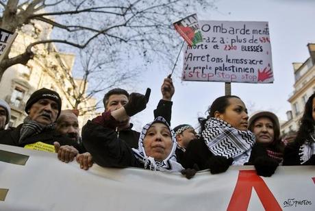 Manifestation Contre L'intervention Israélienne à Gaza