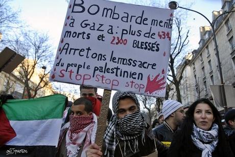 Manifestation Contre L'intervention Israélienne à Gaza