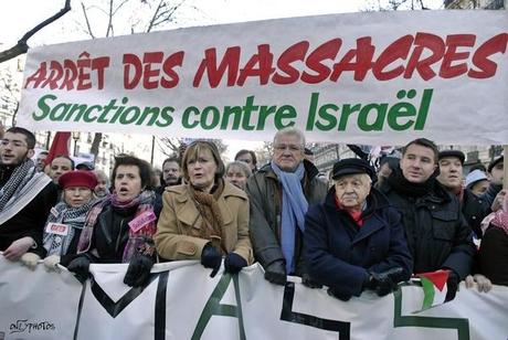 Manifestation Contre L'intervention Israélienne à Gaza