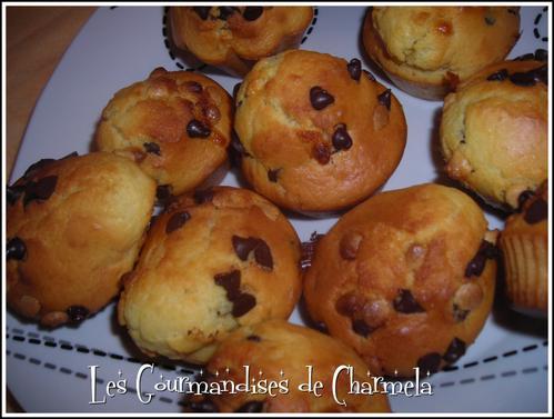 Muffins aux Pépites de Chocolat Noir et Chocolat Blanc