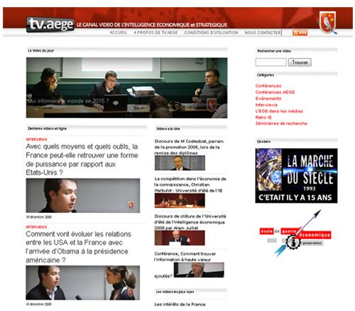 L'ASSOCIATION EGE LANCE LE PREMIER CANAL VIDEO DE L'INTELLIGENCE ECONOMIQUE
