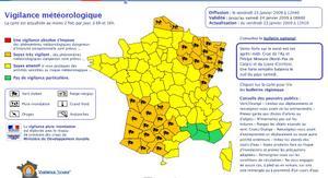 Meteo-France place 31 départements en vigilance orange tempête/crue