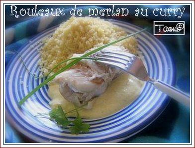 Rouleaux de merlan au curry
