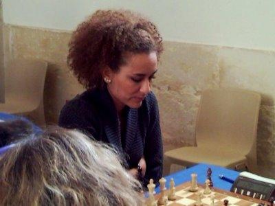 Aurélie Dacalor en live au TOP 12 - photo Chess & Strategy